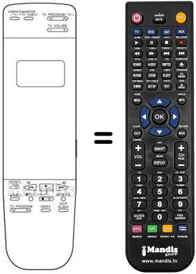 Comandos à distância equivalente STERN SV 76