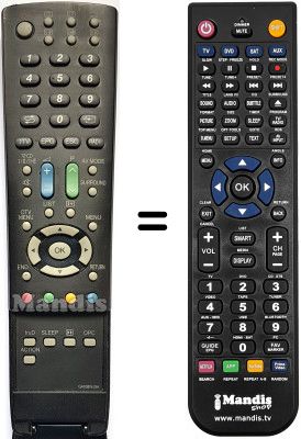 Comandos à distância equivalente Sharp LC 37 RD1E