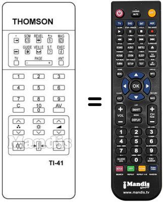 Comandos &agrave; dist&acirc;ncia equivalente TI 41