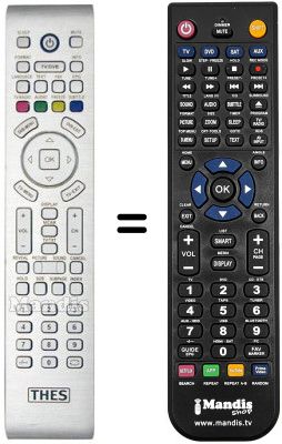 Comandos à distância equivalente THES TL 4239 BTP