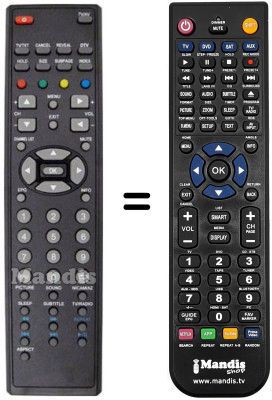 Comandos à distância equivalente THES TL 3251 USB