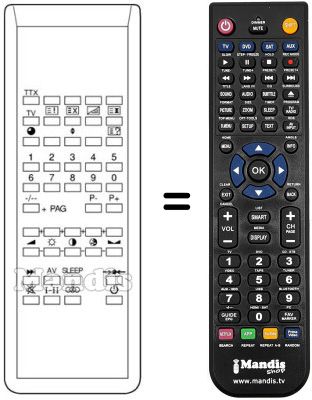 Comandos &agrave; dist&acirc;ncia equivalente TM 90 OSD