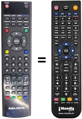 Comandos à distância equivalente AUDIOLA TVDB 754 TFT