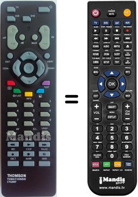 Comandos à distância equivalente Thomson 28 DF 170 R