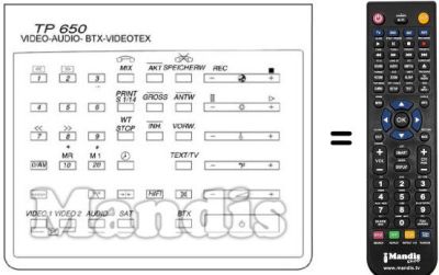 Comandos &agrave; dist&acirc;ncia equivalente TP 650
