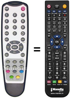 Comandos à distância equivalente DECCA V 20 KCDD