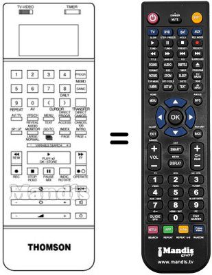 Comandos à distância equivalente Arc En Ciel V 630 Comandos à distância equivalente Arc En Ciel V 630