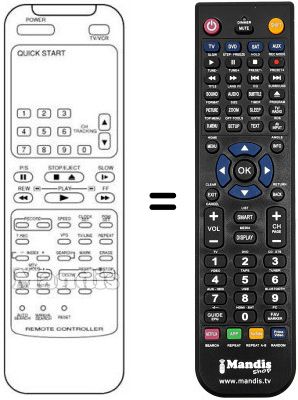 Comandos à distância equivalente WELTBLICH VTR 2911
