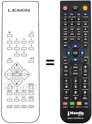 Comandos &agrave; dist&acirc;ncia equivalente VOLKSBOX