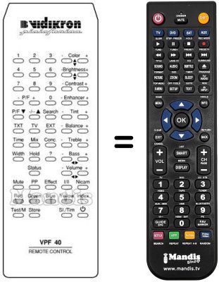 Comandos &agrave; dist&acirc;ncia equivalente VPF 40