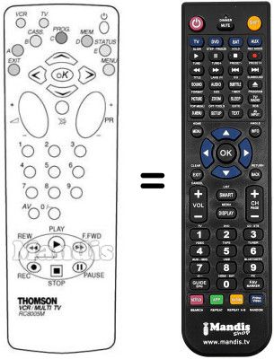 Comandos à distância equivalente Arc En Ciel VPH 6950 Comandos à distância equivalente Arc En Ciel VPH 6950