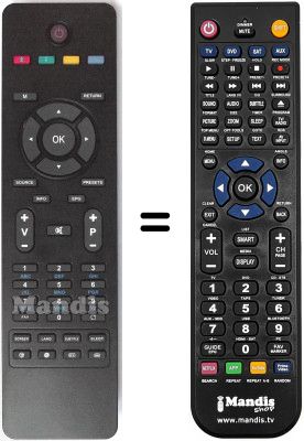 Comandos à distância equivalente Proline LD 2263 D2