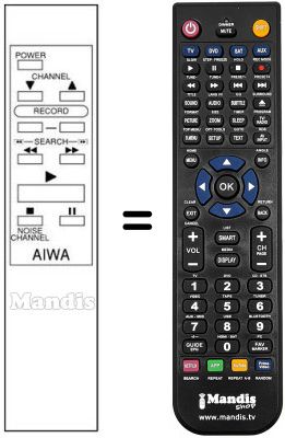 Comandos à distância equivalente WIRELESS REMOCON