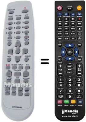 Comandos à distância equivalente Daewoo DR 4705 B Comandos à distância equivalente Daewoo DR 4705 B