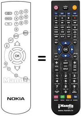 Comandos à distância equivalente Ingelen DVB 9500 S MEDIA Comandos à distância equivalente Ingelen DVB 9500 S MEDIA