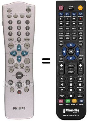 Comandos à distância equivalente PYE DVD R 880 Comandos à distância equivalente PYE DVD R 880