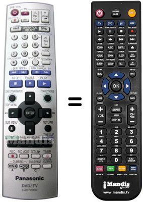 Comandos à distância equivalente National DMRE-S30 V