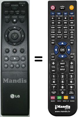 Comandos &agrave; dist&acirc;ncia equivalente Goldstar RH-388 H