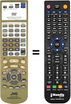 Comandos à distância equivalente JVC XV 2EU