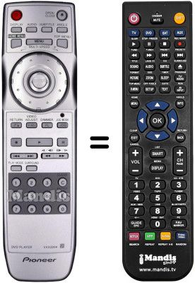 Comandos à distância equivalente Pioneer DV 668AV