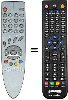 Comandos à distância equivalente VISIONIC VN 3201