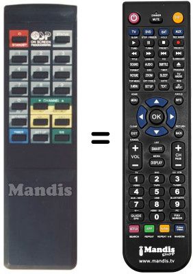 Comandos à distância equivalente Amstrad SRX 510