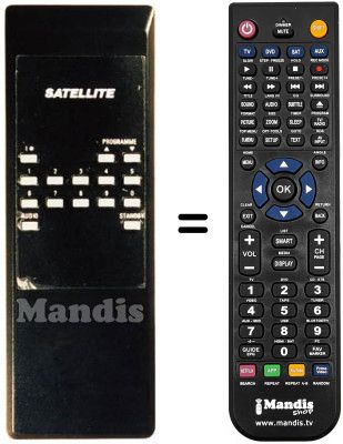 Comandos &agrave; dist&acirc;ncia equivalente Pace SR 865