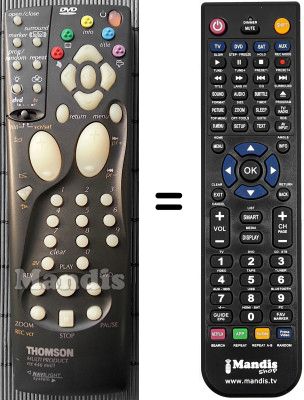 Comandos &agrave; dist&acirc;ncia equivalente Nogamatic DTH 3600