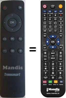 Comandos &agrave; dist&acirc;ncia equivalente TRONSMART VEGA-S 95