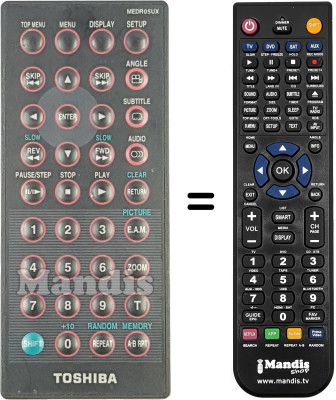 Comandos à distância equivalente MEDR05UX