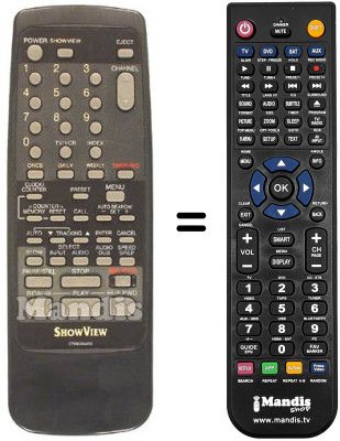 Comandos à distância equivalente Sinudyne SV9089