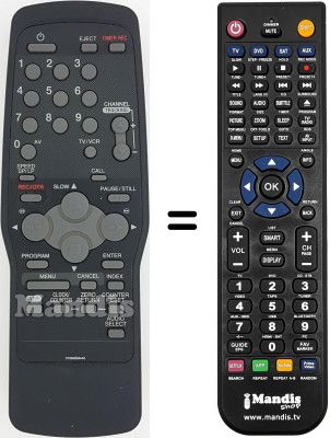 Comandos à distância equivalente Sinudyne SV12904