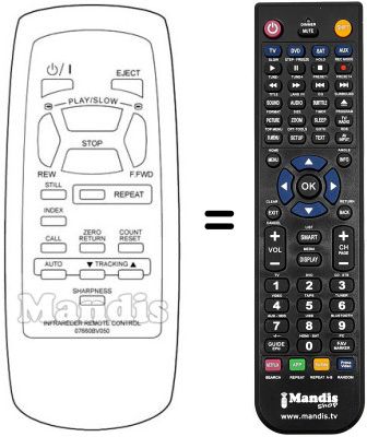 Comandos à distância equivalente Sinudyne SV11000