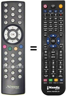 Comandos à distância equivalente REMCON823