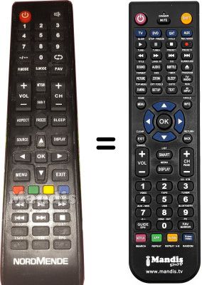 Comandos à distância equivalente NordMende ND32N2400M