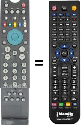 Comandos à distância equivalente RC2001 / 01B