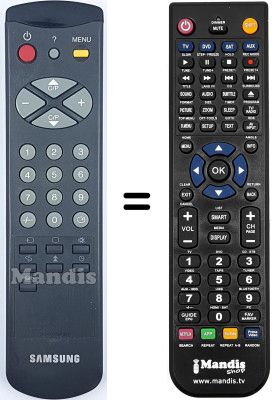 Comandos à distância equivalente Samsung CB5073Z
