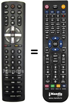 Comandos à distância equivalente REMCON740