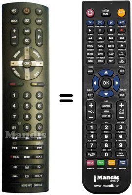 Comandos à distância equivalente REMCON559