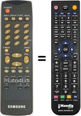 Comandos à distância equivalente Samsung AA59-10093Y