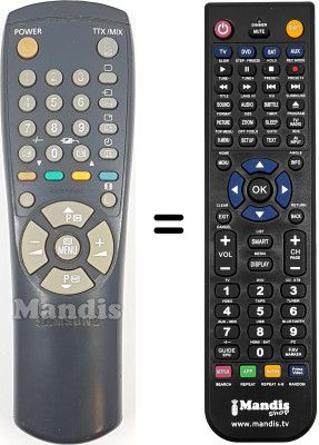 Comandos à distância equivalente Blaupunkt AA59-10107C