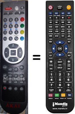Comandos à distância equivalente Akai SUP5684