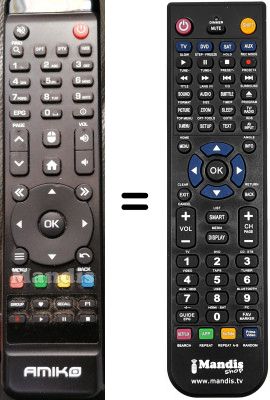 Comandos à distância equivalente AMI001