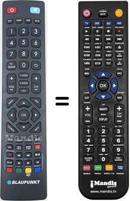 Comandos à distância equivalente Blaupunkt B50A / 149TC