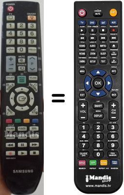 Comandos à distância equivalente Samsung BN59-00681A