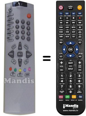 Comandos à distância equivalente Akai CTB32PK8A