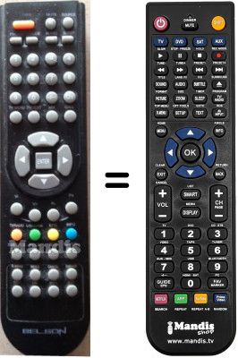 Comandos à distância equivalente Belson BSV-2082