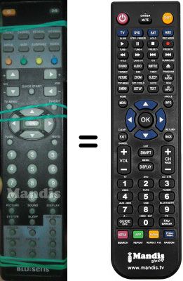 Comandos à distância equivalente Blusens H9132-1070555