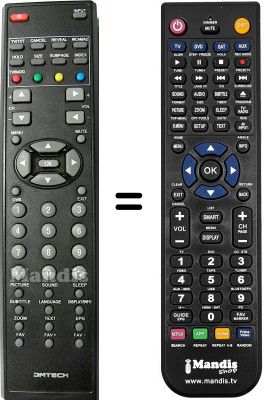 Comandos à distância equivalente DMTech DM-19TB