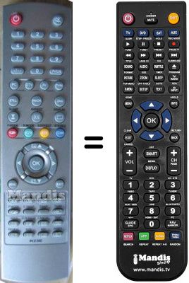 Comandos à distância equivalente Aeg R-23E